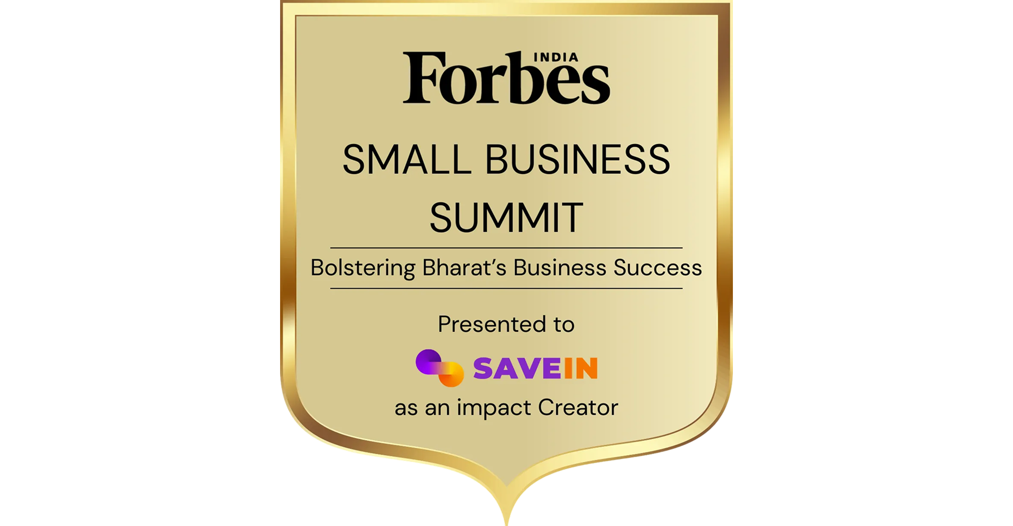 Forbes Small Business Summit Award
