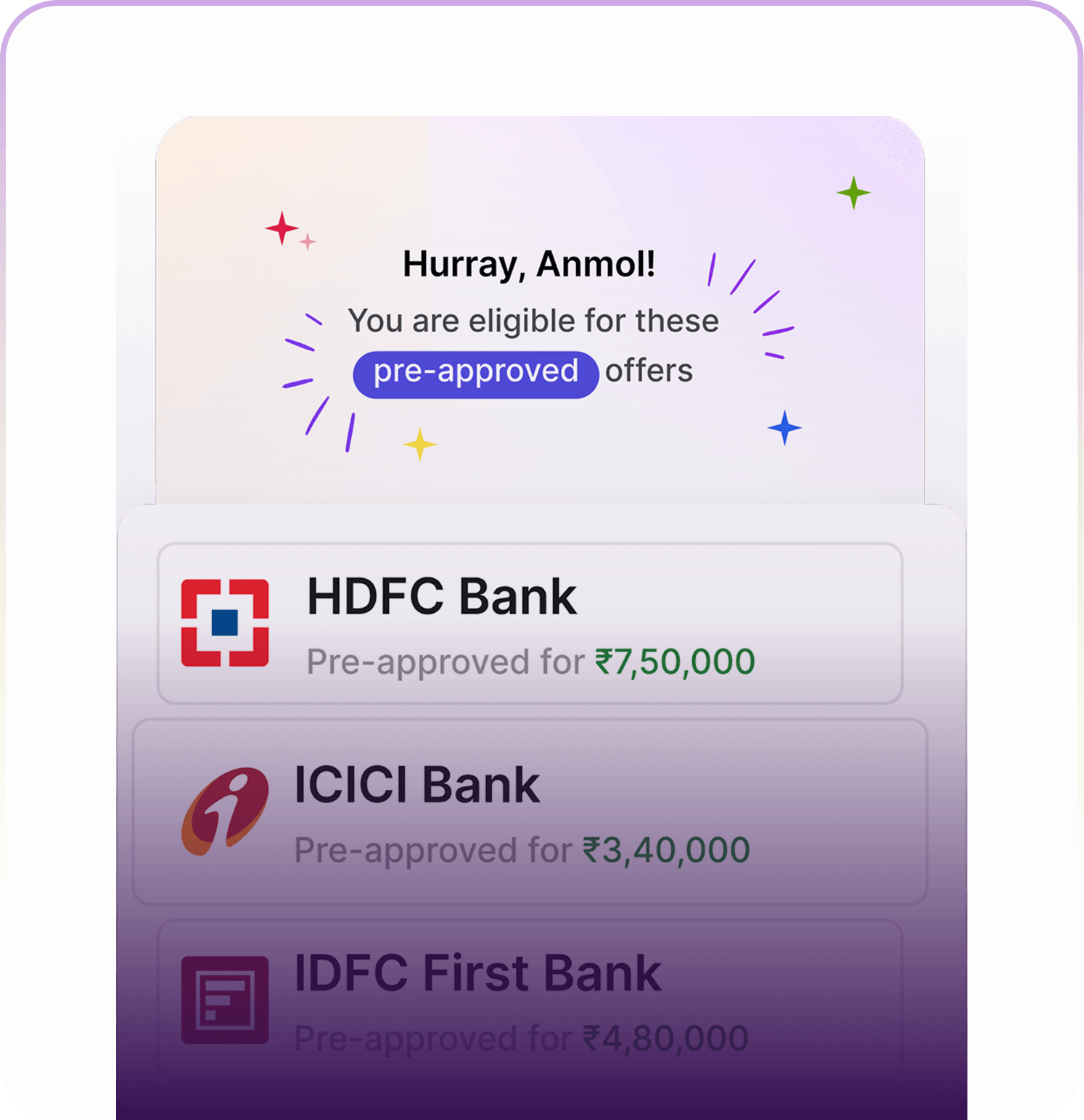 5cr+ Bank Approved Customers